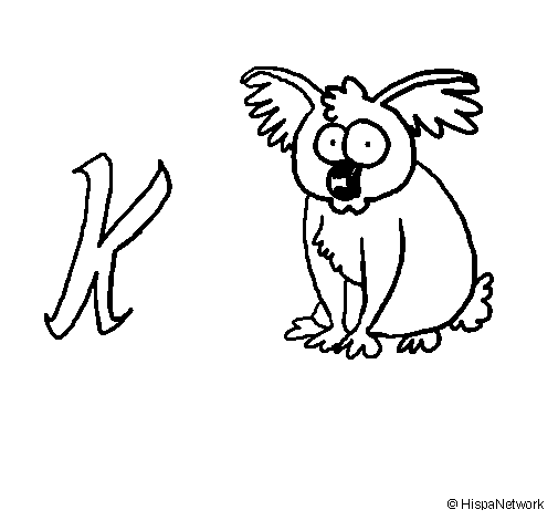 Dibujo de Koala 2 para Colorear