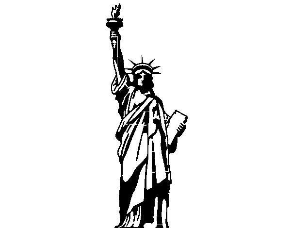 Dibujo de La Estatua de la Libertad para Colorear 