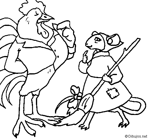 Dibujo de La ratita presumida 13 para Colorear