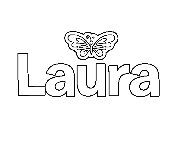 Dibujo de Laura para Colorear