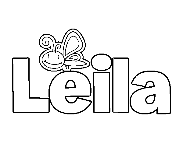 Dibujo de Leila para Colorear