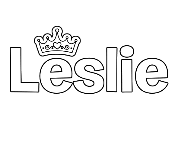 Dibujo de Leslie para Colorear 