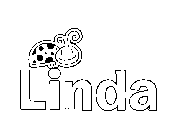 Dibujo de Linda para Colorear