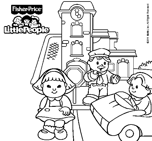 Dibujo de Little People 12 para Colorear