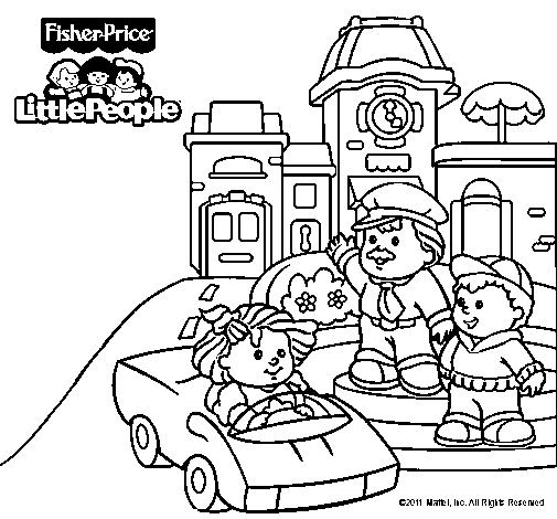 Dibujo de Little People 14 para Colorear