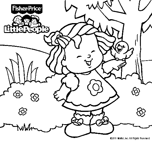 Dibujo de Little People 2 para Colorear