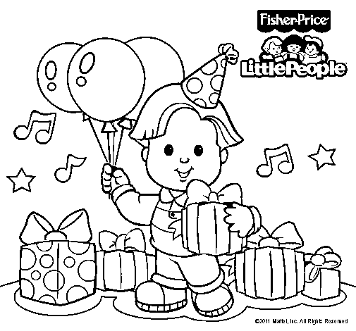 Dibujo de Little People 7 para Colorear