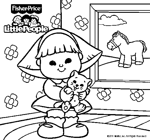 Dibujo de Little People 8 para Colorear