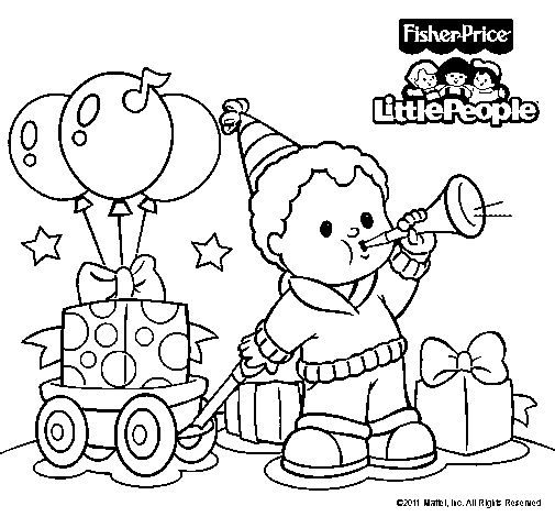 Dibujo de Little People 9 para Colorear
