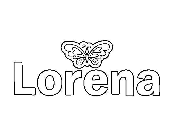Dibujo de Lorena para Colorear