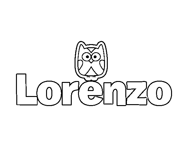Dibujo de Lorenzo para Colorear