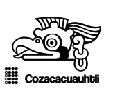Dibujo de Los días aztecas: el buitre Cozcaquauhtli para colorear