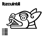 Dibujo de Los días aztecas: el perro Itzcuintli para colorear
