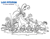 Dibujo de Los Pitufos: La aldea escondida para colorear