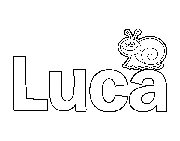 Dibujo de Luca para Colorear