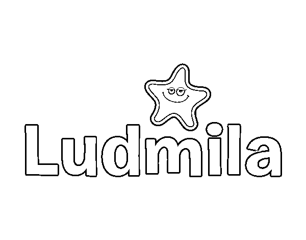 Dibujo de Ludmila para Colorear