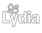 Dibujo de Lydia para colorear