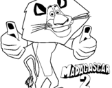Dibujo de Madagascar 2 Alex para colorear