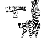 Dibujo de Madagascar 2 Marty 2 para colorear