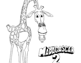 Dibujo de Madagascar 2 Melman 1 para colorear