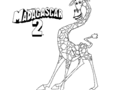 Dibujo de Madagascar 2 Melman para colorear