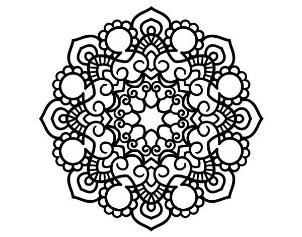 Dibujo de Mandala 33 para Colorear - Dibujos.net