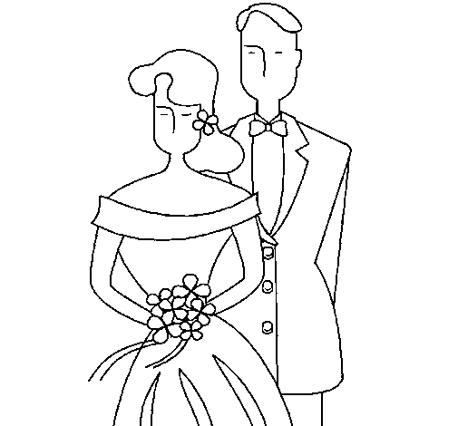 Dibujo de Marido y mujer II para Colorear