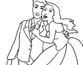 Dibujo de Marido y mujer para colorear