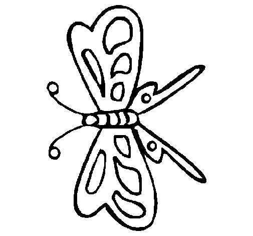 Dibujo de Mariposa 12 para Colorear