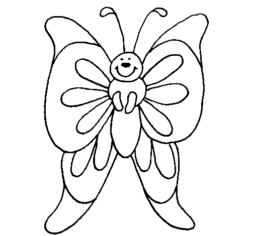 Dibujo de Mariposa 15 para Colorear