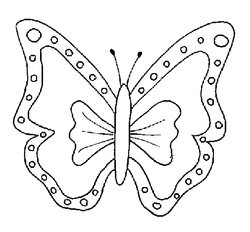Dibujo de Mariposa 4a para Colorear