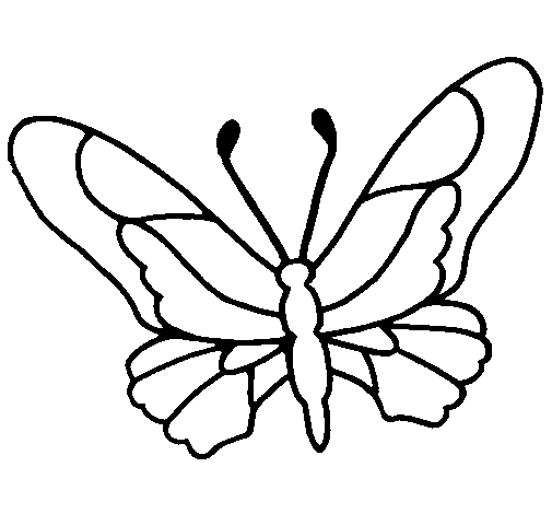 Dibujo de Mariposa 6a para Colorear