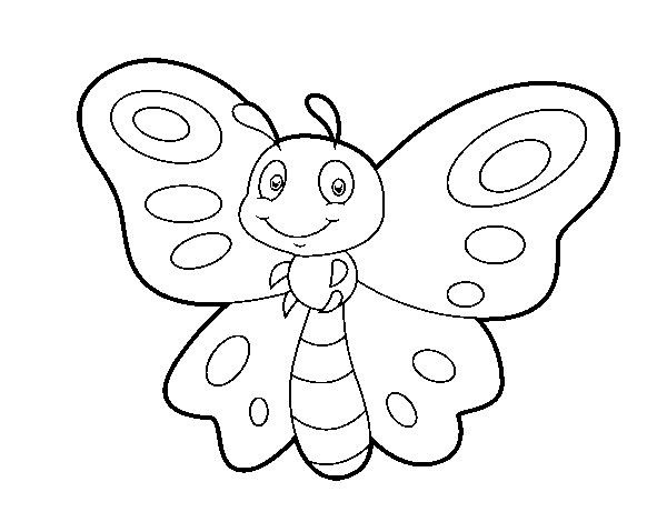 Dibujo de Mariposa fantasía para Colorear