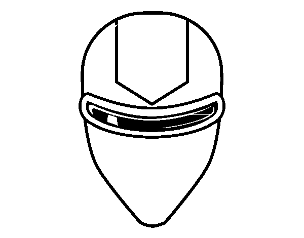 Dibujo de Máscara gafas rayo láser para Colorear