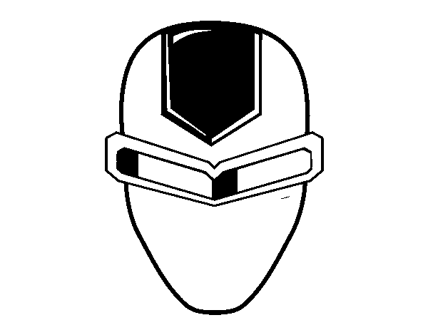 Dibujo de Máscara ironman para Colorear