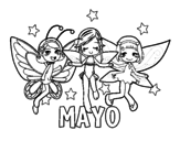 Dibujo de Mayo para colorear