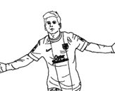 Dibujo de Messi para colorear