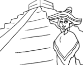 Dibujo de México para colorear