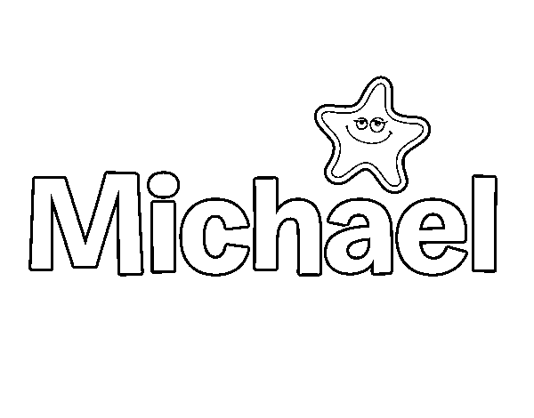 Dibujo de Michael para Colorear