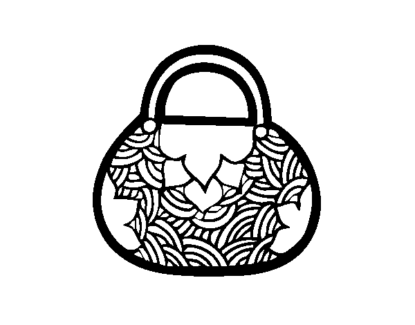 Dibujo de Mini bolso de inspiración japonesa para Colorear