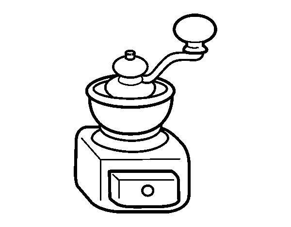 Dibujo de Molinillo de café para Colorear