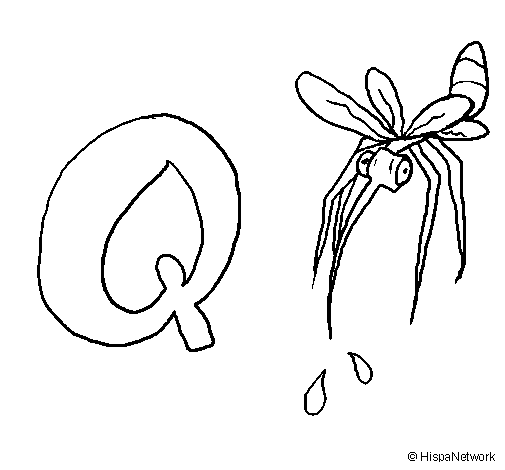 Dibujo de Mosquito 1 para Colorear