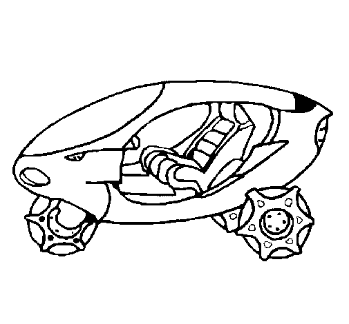 Dibujo de Moto espacial para Colorear