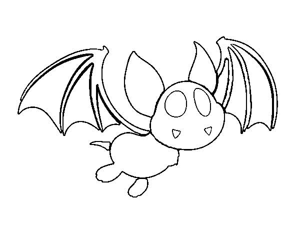 Dibujo de Murciélago - vampiro para Colorear