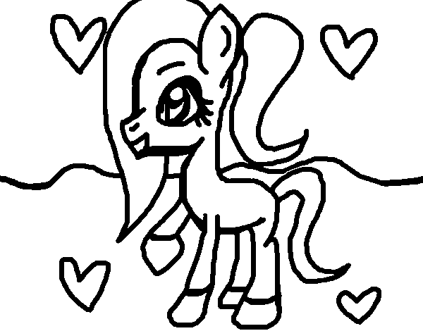 Dibujo de My Little Ponytail para Colorear