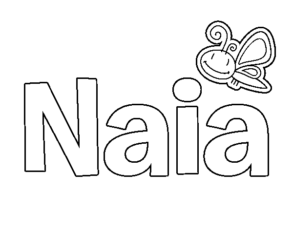 Dibujo de Naia para Colorear