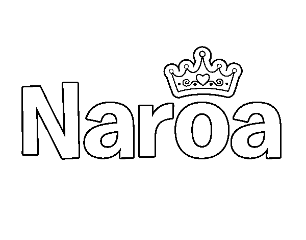 Dibujo de Naroa para Colorear