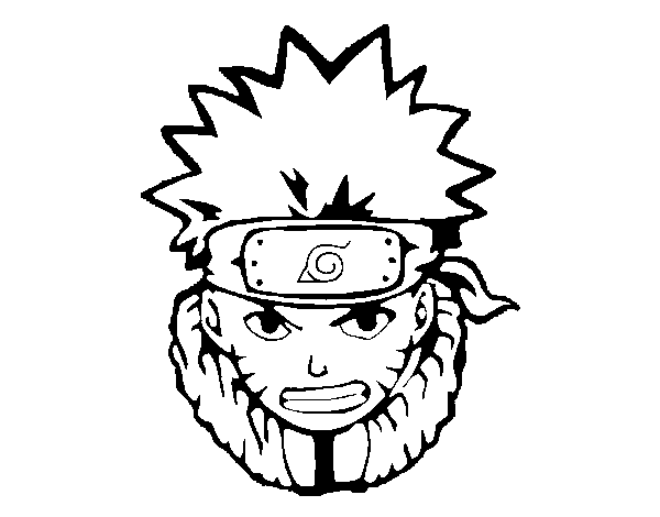 Dibujo de Naruto enfadado para Colorear