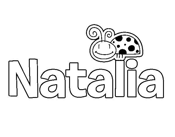 Dibujo de Natalia para Colorear