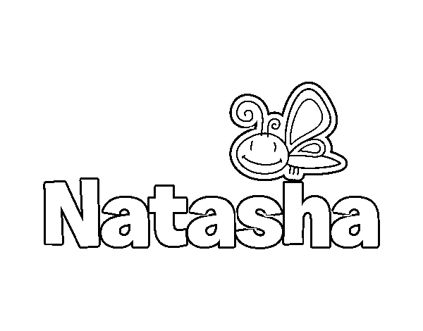 Dibujo de Natasha para Colorear
